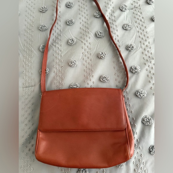 Vintage Bottega Veneta Marco Polo Brown Leather Crossbody Bag